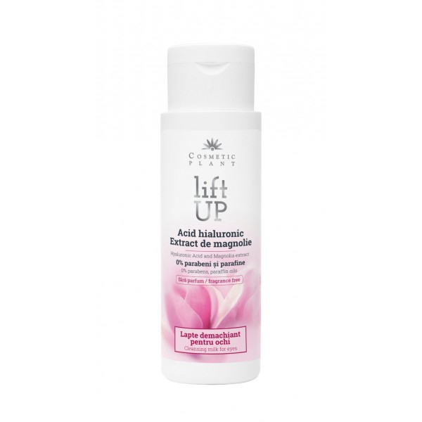 Lift Up - Lapte demachiant pentru ochi cu Acid Hialuronic și extract de magnolie 150ml Cosmetic Plant [1]