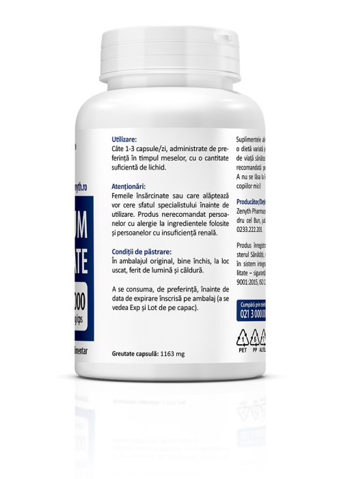 Magneziu Bisglicinat 1000 mg 90 capsule Zenyth [3]