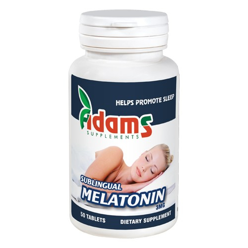 Melatonina Sublinguala 3mg 50 tablete Adams Supplements [1]