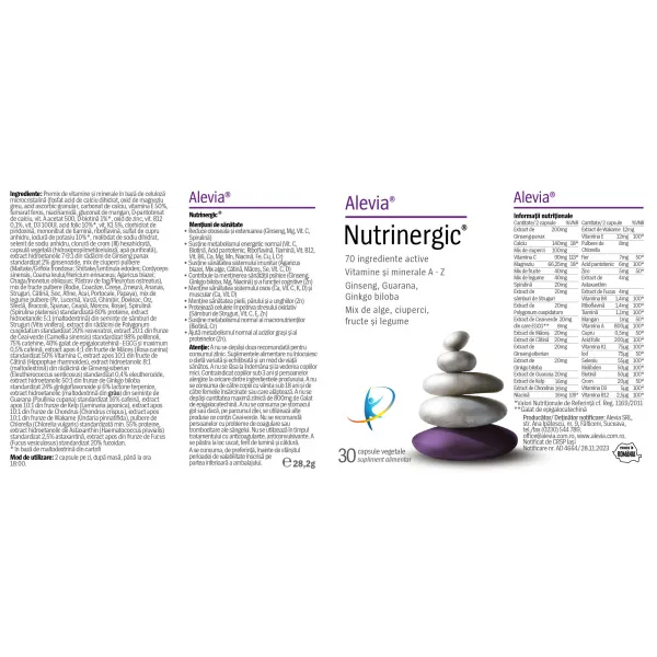 Nutrinergic 30 capsule vegetale Alevia [2]