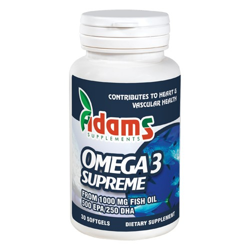 Omega 3 Supreme 500EPA/250DHA 30cps. Adams Supplements [1]
