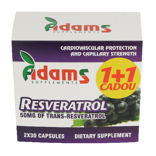 Pachet Resveratrol 50mg 30capsule 1+1 GRATIS [1]