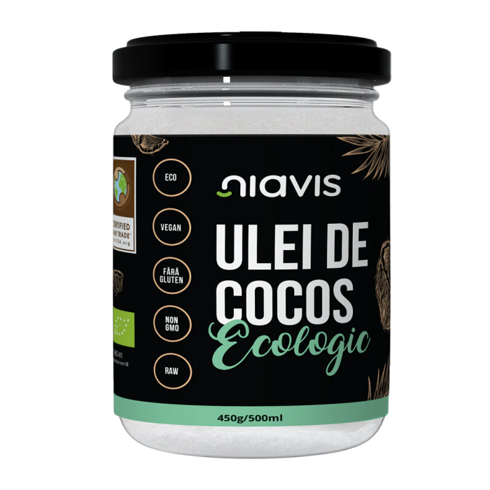 Ulei de Cocos Dezodorizat pentru Gatit (RBD) Ecologic/BIO 500ml Niavis [1]
