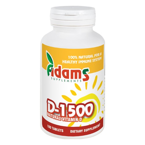 Vitamina D-1500 180 tab. Adams Supplements [1]