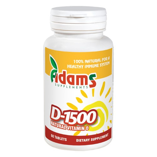 Vitamina D-1500 60 tablete Adams Supplements [1]