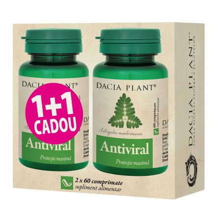 Raceala si gripa - Antiviral 60cpr 1+1 cadou Dacia Plant