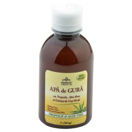 Igiena orala - Apa de gura fara alcool 250ml Apidava