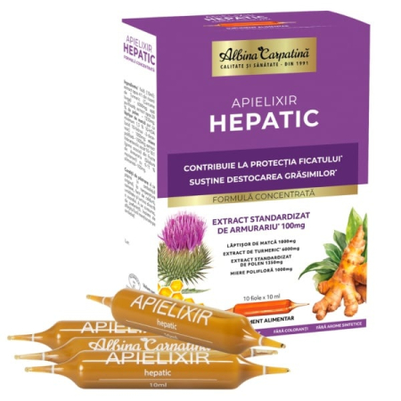 Polen, Pastura - Apielixir protectie Hepatica 10 fiole Apicola Pastoral Georgescu