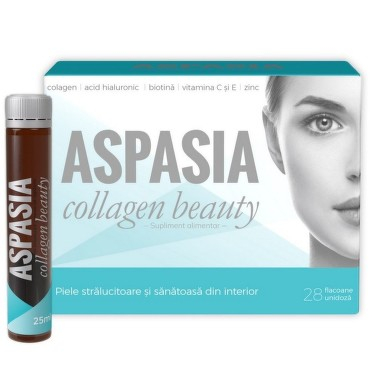 Oferte speciale - Aspasia Collagen Beauty 28 flacoane Zdrovit