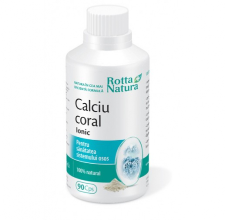 Vitamine si minerale - Calciu Coral Ionic 90cps Rotta Natura