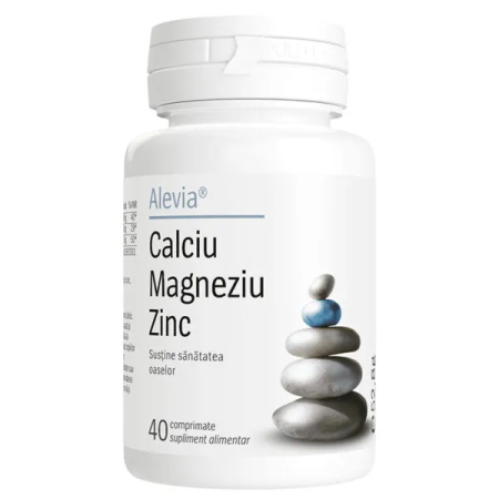 Multiminerale - Calciu Magneziu Zinc 40cpr Alevia