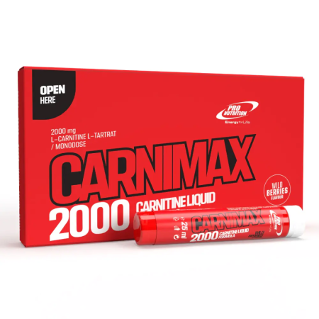 Suplimente - Carnimax 2000 cu gust de Fructe de padure 25ml x 20 monodoze Pro Nutrition