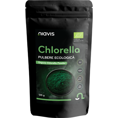 Pulberi din plante - Chlorella Pulbere Ecologica/BIO 125g Niavis