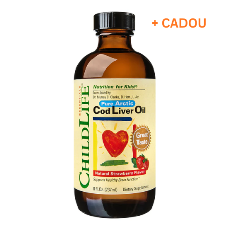 Suplimente pentru copii - Cod Liver Oil 237ml (gust de Capsune) Secom