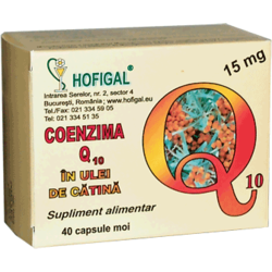 Sistem cardio-vascular - Coenzima Q10 in Ulei de Catina 15mg 40cps Hofigal