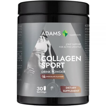 Oferte speciale - Collagen Sport cu MSM si aroma Ciocolata 600g Adams Vision
