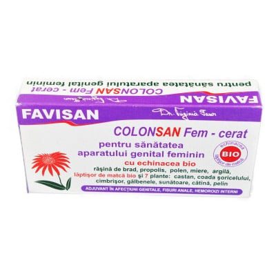 Supozitor ColonSan Pro cu 10 plante 10buc Favisan | sanatateeuropeana.ro