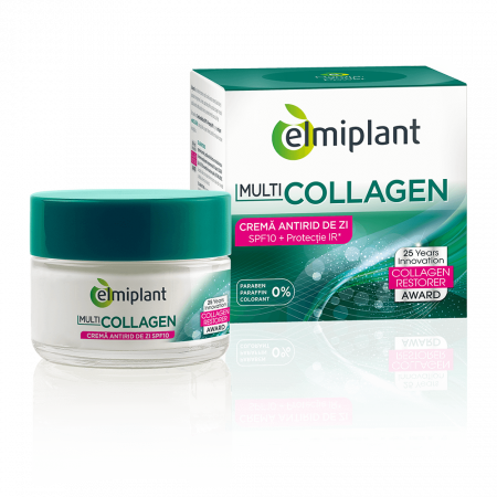 Creme de fata - Crema Antirid de zi SPF 10 Multi Collagen 50 ml Elmiplant