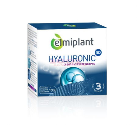 Creme de fata - Crema Antirid Noapte Hyaluronic 50ml Elmiplant