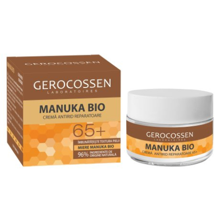 Creme de fata - Crema antirid reparatoare 65+ Manuka Bio 50 ml Gerocossen