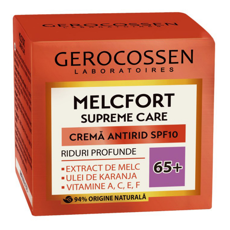 Creme de fata - Crema antirid riduri profunde 65+ SPF10 Melcfort 50 ml