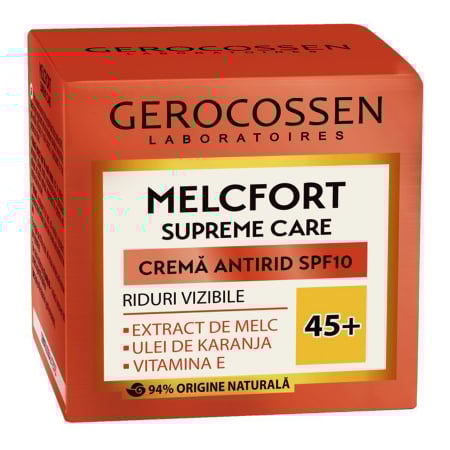 Creme de fata - Crema antirid riduri vizibile 45+ SPF10 Melcfort 50 ml