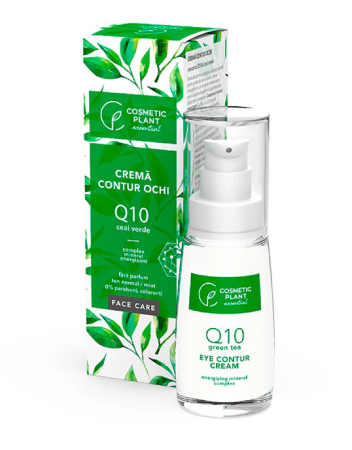 Contur Ochi - Cremă contur ochi Q10 + Ceai Verde și complex mineral energizant Cosmetic Plant