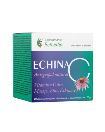 Sistem imunitar - Echinaceea Vitamina C 1000mg 20dz Remedia