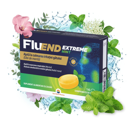 Raceala si gripa - Fluend Extreme 16 comprimate Sunwave Pharma