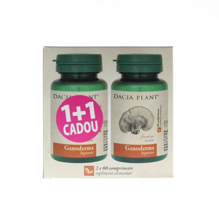 Suplimente - Ganoderma 60cpr 1+1gratis Dacia Plant