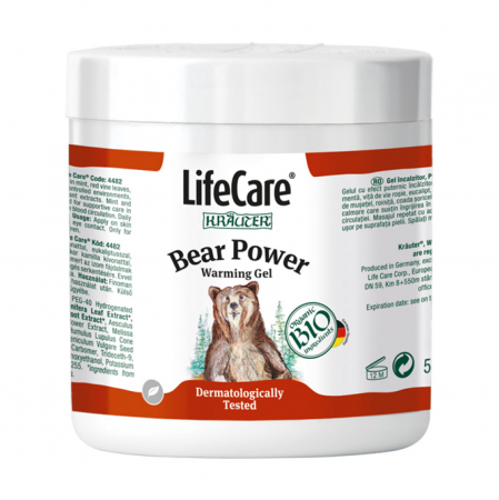 Creme antiinflamatoare - Gel incalzitor, Puterea Ursului, cu plante BIO, Life Care 500ml