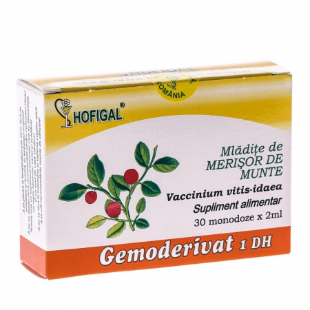 Extracte gemoterapice - Gemoderivat mladite merisor de munte 30mndz Hofigal