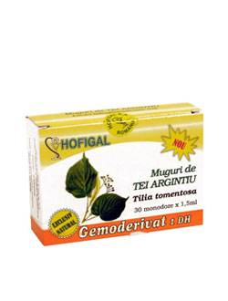 Extracte gemoterapice - Gemoderivat muguri tei argintiu 30mndz Hofigal