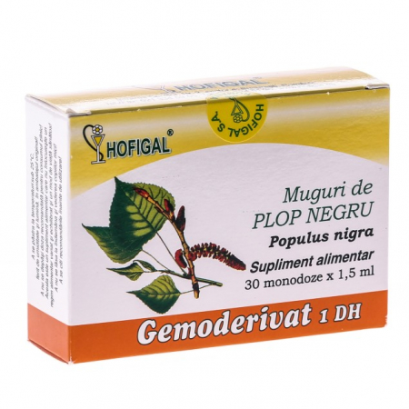 Extracte gemoterapice - Gemoderivat Plop Negru 30mndz Hofigal