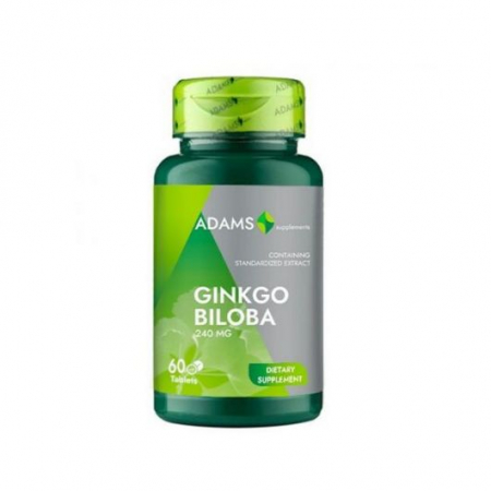 Suplimente - Ginkgo Biloba 240mg 60tab Adams Vision