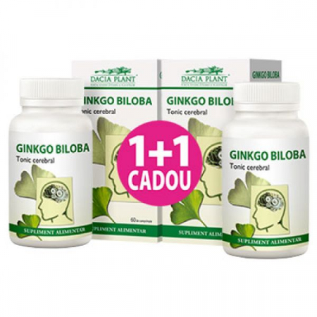 Sistem nervos - Ginkgobiloba 60cpr 1+1gratis Dacia Plant