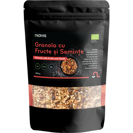 Produse alimentare Bio - Granola cu Fructe si Seminte Ecologica/BIO 200g Niavis