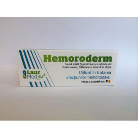 Supozitoare si ovule naturale - Hemoroderm Supozitoare 1.5g X 10buc Laur Med
