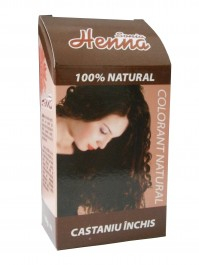 Sampon natural - Henna Castaniu Inchis 100g Henna Sonia