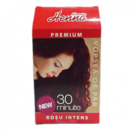 Sampon natural - Henna Premium Rosu Intens 60g Henna Sonia