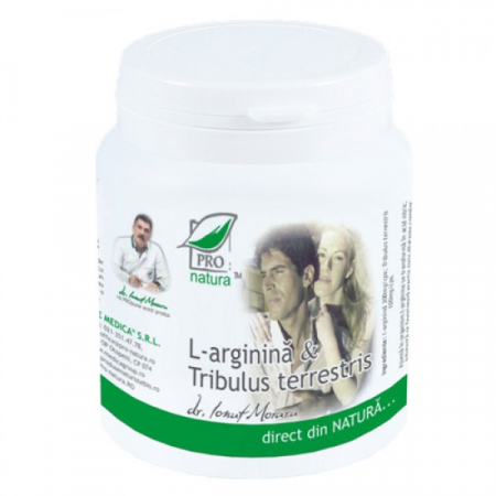 Sistem hepato-biliar - L-arginina cu Tribulus Terestris 30cps Medica