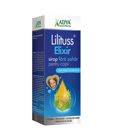 Mama si copilul - LiliTUSS Elixir sirop fără zahăr, pentru copii 180ml Adya Green Pharma
