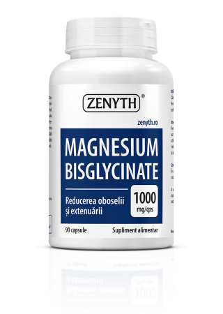 Suplimente - Magneziu Bisglicinat 1000 mg 90 capsule Zenyth