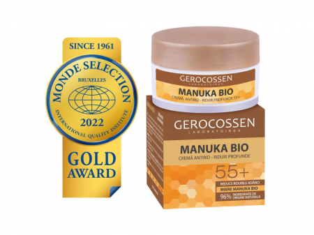 Cosmetice naturale - Manuka Bio Crema Antirid 55+ Riduri Profunde 50ml Gerocossen