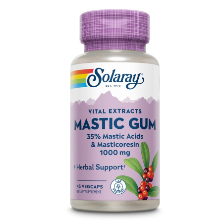 Sistem digestiv - Mastic Gum 500mg 45cps vegetale Solaray