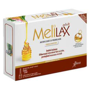 Sistem digestiv - Melilax - Microclismă cu Promelaxin - Pentru adulți și tineri 6 x 5g Aboca