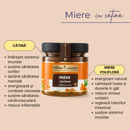 Miere cu cătină 270g Albina Carpatina [1]