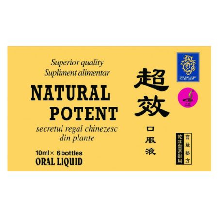 Sistem reproducator masculin - Natural Potent 6 fiole x 10ml Naturalia Diet