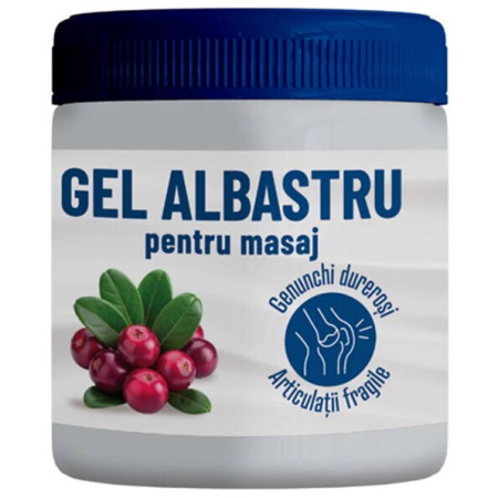 Remedii naturiste - Pachet 3 x Gel Albastru pentru masaj cu Mentol si Camfor 500ml Pharmaherbal