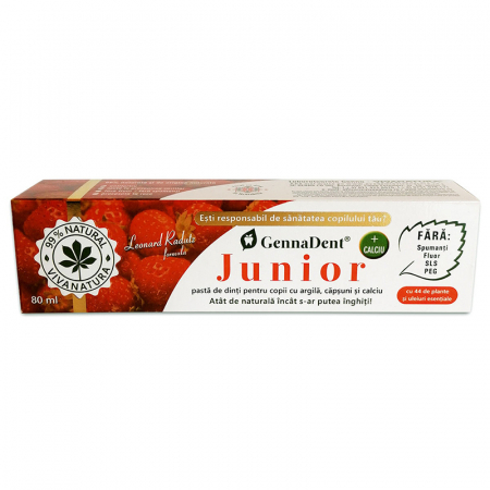 Mama si copilul - Pasta de Dinti naturala pentru Copii cu Argila si Capsuni 80 ml GennaDent